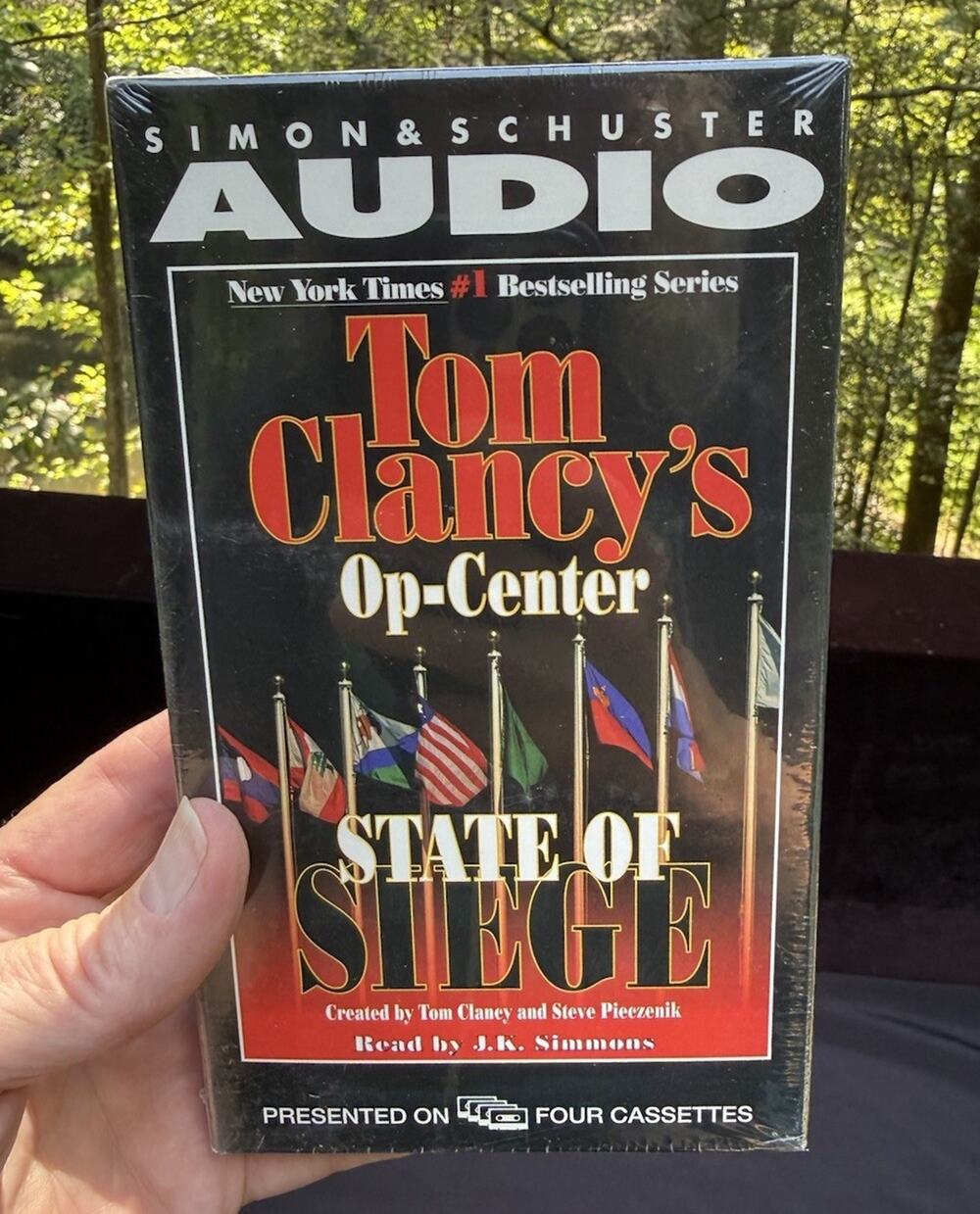 New Tom Clancy's Op-Center State of Siege Cassette Audiobook Sealed Simmons B2